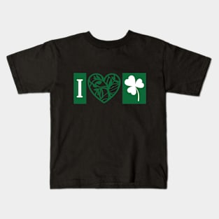 I Love St Patrick's day, St. Patrick’S Day Shamrock Clover, st. patrick's day gift, Funny st Patricks gift, Cute st pattys gift, Irish Gift, Patrick Matching. Kids T-Shirt